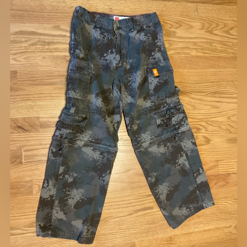 Boy’s Mossimo Cargo Supply Camouflage Cargo Pant & Short Combo Zipper Attachment